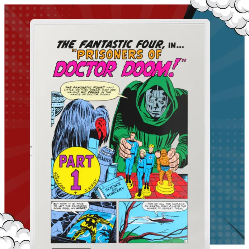 2025 1oz Comix Fantastic Four #5 Pure Foil Silver