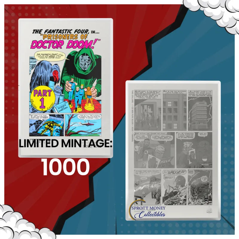2025 1oz Comix Fantastic Four #5 Pure Foil Silver