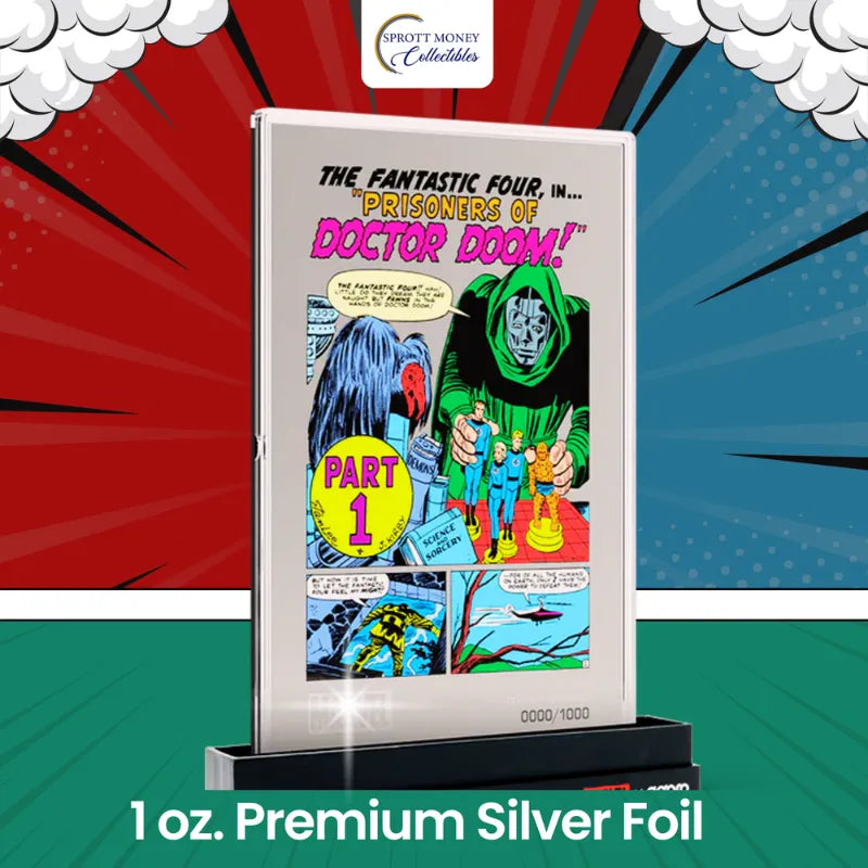 2025 1oz Comix Fantastic Four #5 Pure Foil Silver