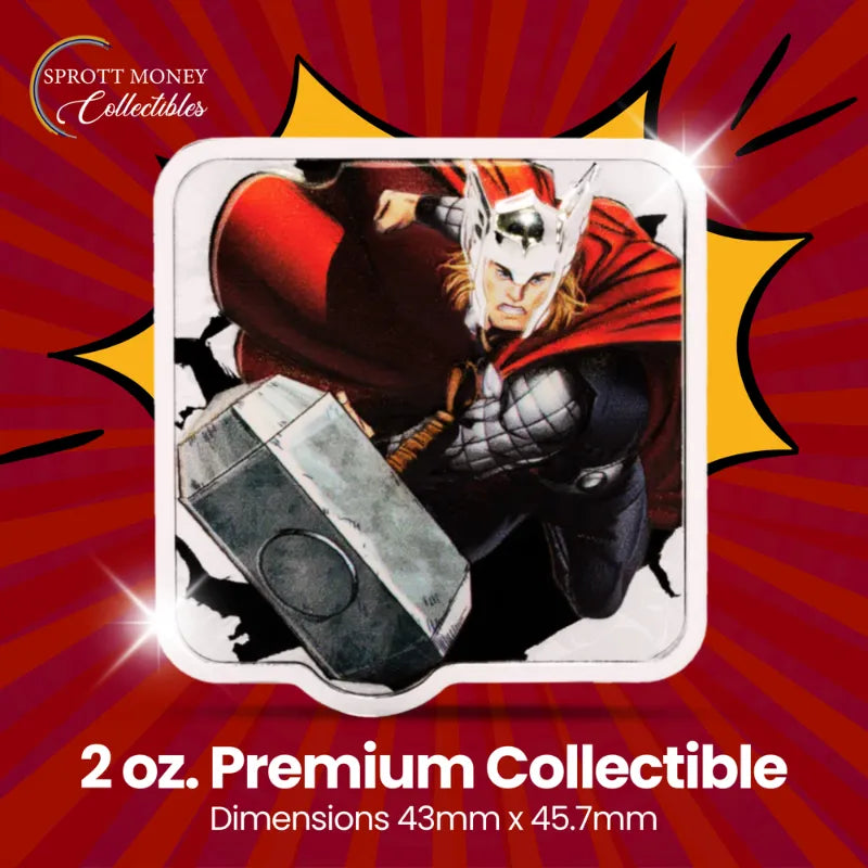 2025 2oz Smash Series Collectible Coins- Thor KRA-KOOM Pure Silver Coin