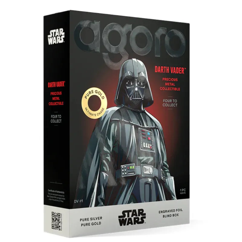 Star Wars Darth Vader Engraved 5 gram Foil Blind Box 2025 Pure Silver or Gold -New Zealand Mint