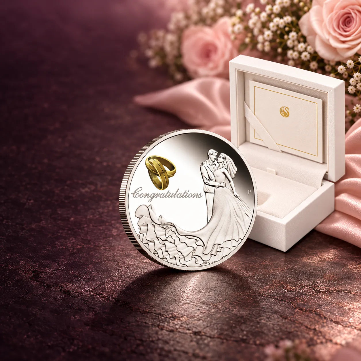 2026 1 oz Wedding Silver Proof Coin - The Perth Mint