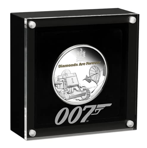 2021 James Bond Diamonds are Forever 50th Anniversary 1 oz Silver Proof Coloured Coin - Sprott Money Collectibles
