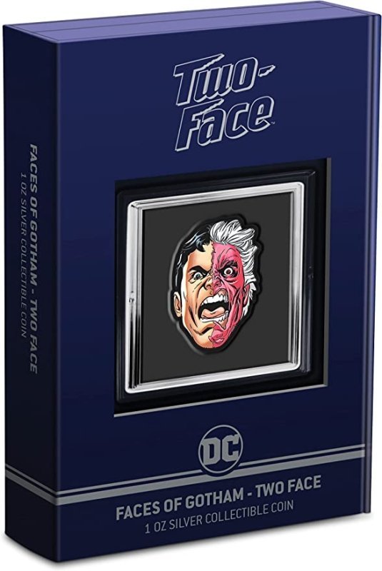 2022 Faces of Gotham Two-Face 1 oz Silver Coin - Sprott Money Collectibles