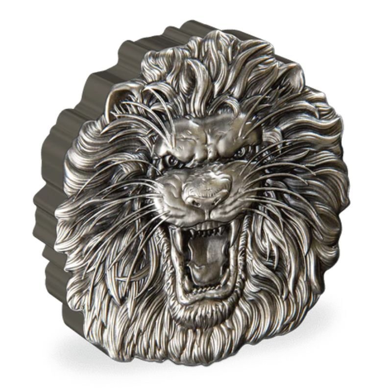 2022 Fierce Nature Lion 2 oz Silver Coin - Sprott Money Collectibles