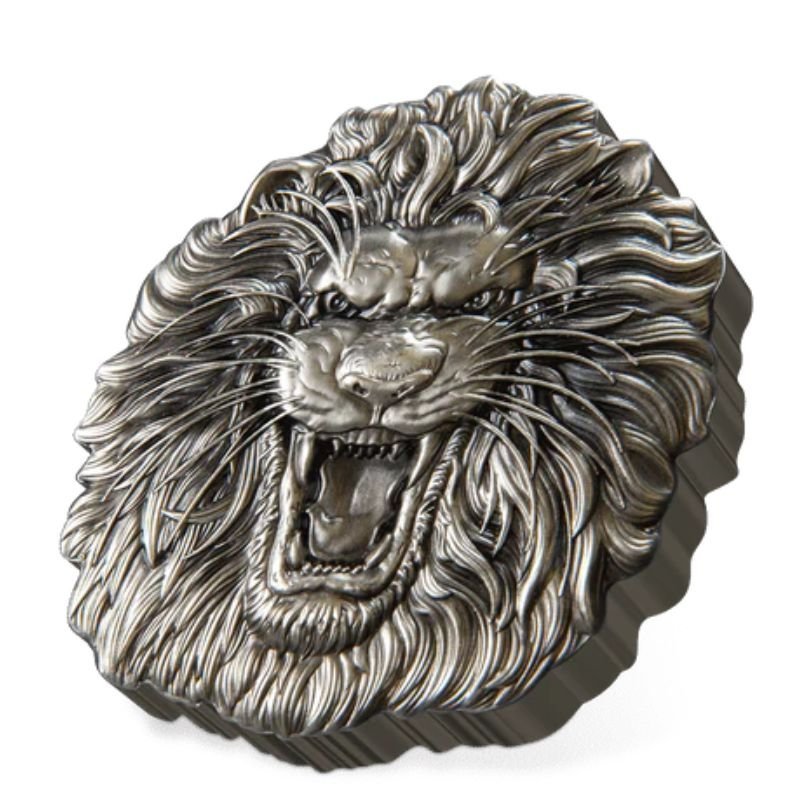 2022 Fierce Nature Lion 2 oz Silver Coin - Sprott Money Collectibles