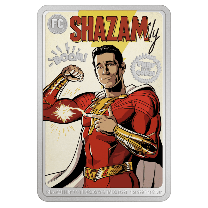 2022 Shazam Fury of the Gods 1 oz Pure Silver Coin - Sprott Money Collectibles