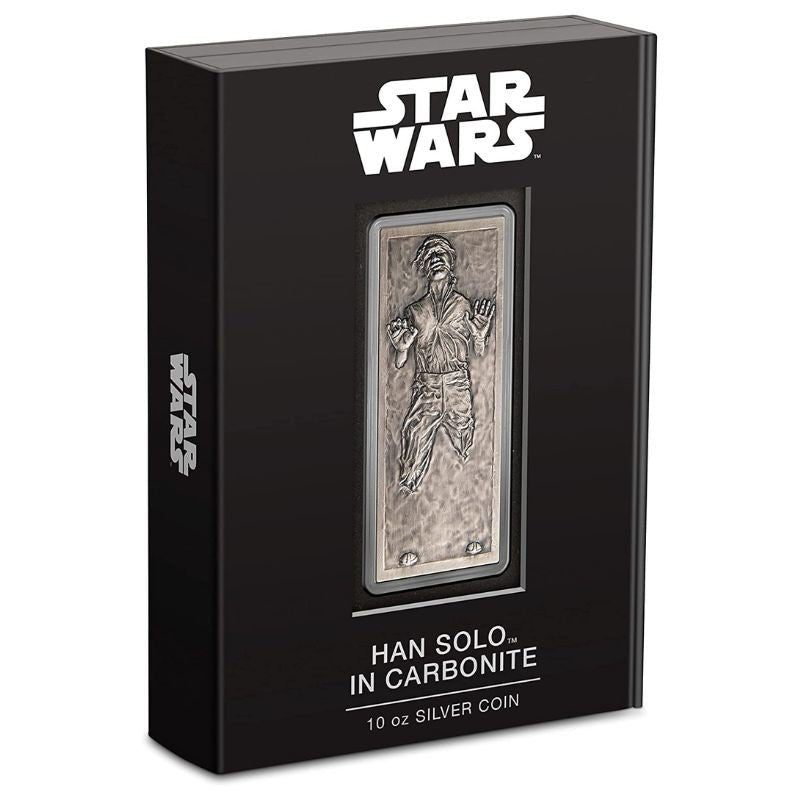 2022 Star Wars Han Solo Frozen in Carbonite 10 oz Silver Coin - Sprott Money Collectibles