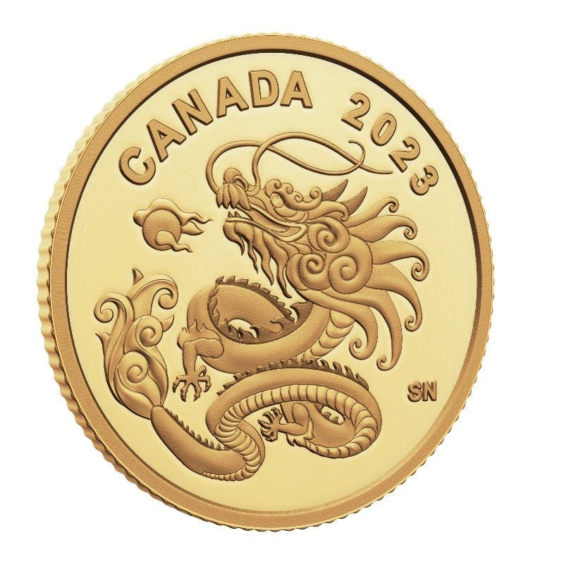 2023 Heavenly Dragon 1/20 oz Pure Gold Coin - Sprott Money Collectibles