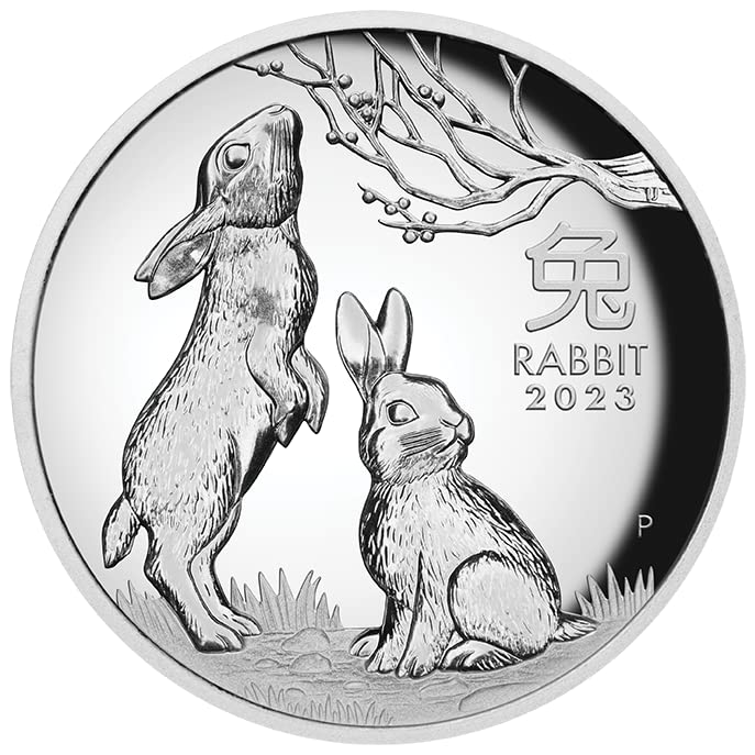 2023 Lunar Series Year of The Rabbit 1 oz Silver Proof High Relief Coin - Sprott Money Collectibles
