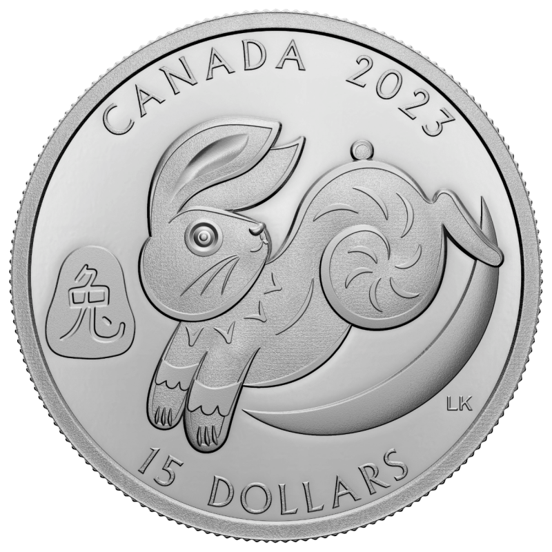 2023 Lunar Year of the Rabbit 1 oz Pure Silver Coin - Sprott Money Collectibles