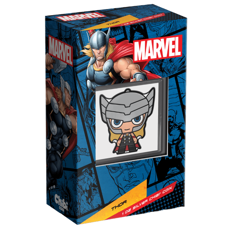 2023 Marvel Series Thor 1 oz Pure Silver Chibi Coin - Sprott Money Collectibles