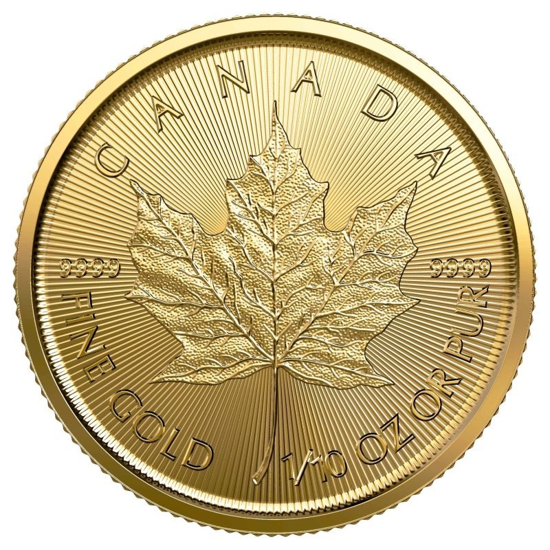 2023 Treasured Gold Maple Leaf 1/10 oz Gold Coin - Sprott Money Collectibles