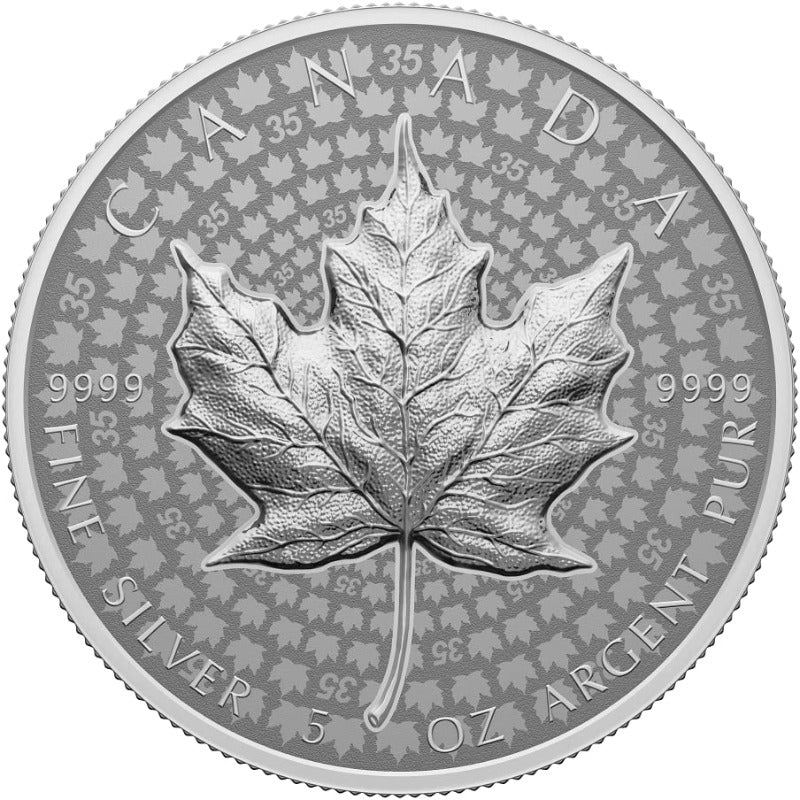 2023 Ultra High Relief Maple Leaf 5 oz Fine Silver Coin - Sprott Money Collectibles