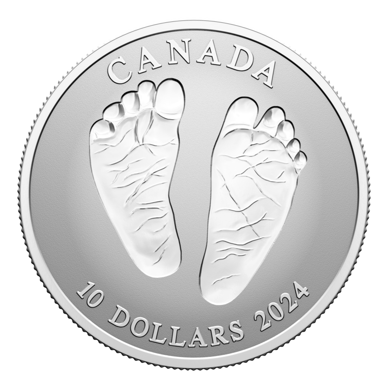 2024 Baby Feet Welcome to The World 1/2 oz $10 Pure Silver Coin - Sprott Money Collectibles