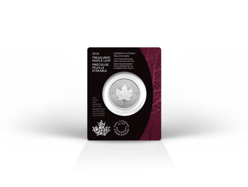 2024 Congratulations Treasured Silver Maple Leaf 1 oz Pure Silver Coin, Graduation Gift - Sprott Money Collectibles