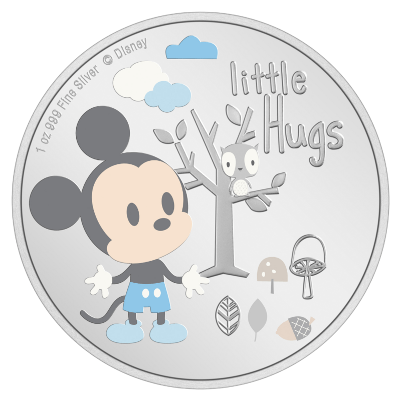 2024 Disney Baby Boy Little Hugs 1 oz Silver Coin - Sprott Money Collectibles