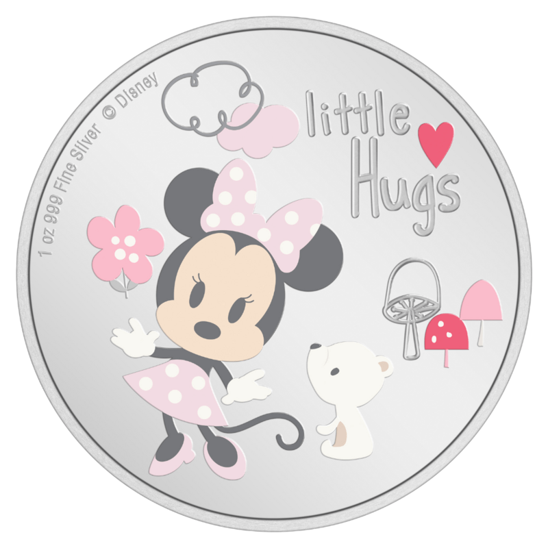 2024 Disney Baby Girl Little Hugs 1 oz Silver Coin - Sprott Money Collectibles