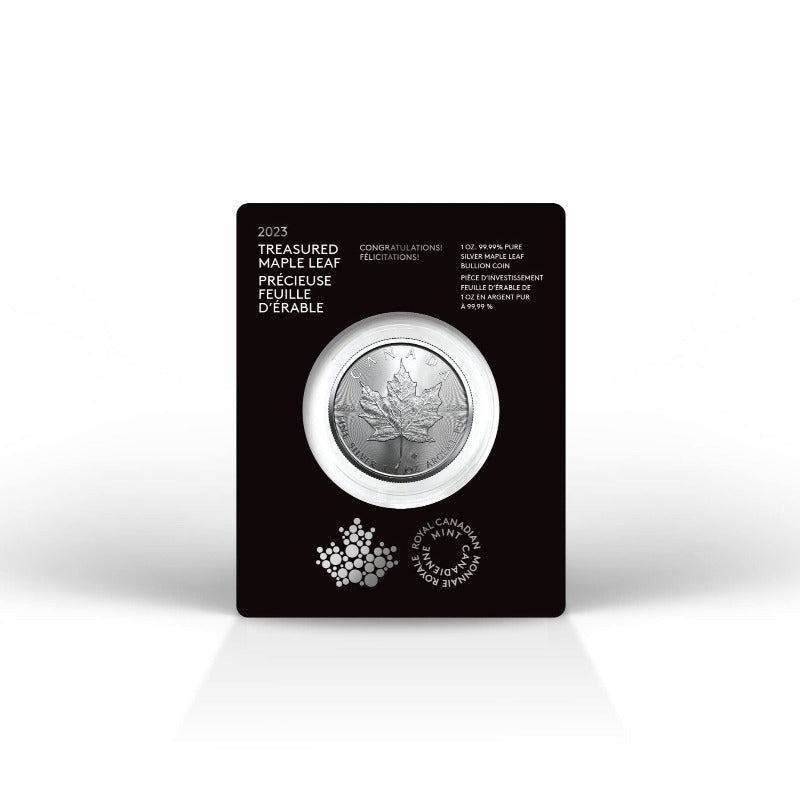 2023 Congratulations Treasured Silver Maple Leaf 1 oz Pure Silver Coin