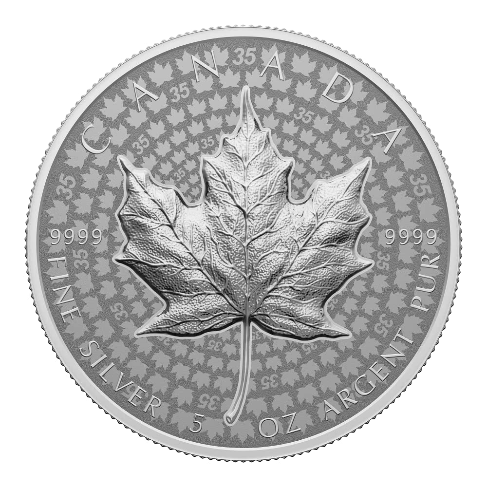 Sprott Money Collectibles - 2023 $50 Ultra High Relief SML 5 oz Fine Silver Coin - Royal Canadian Mint