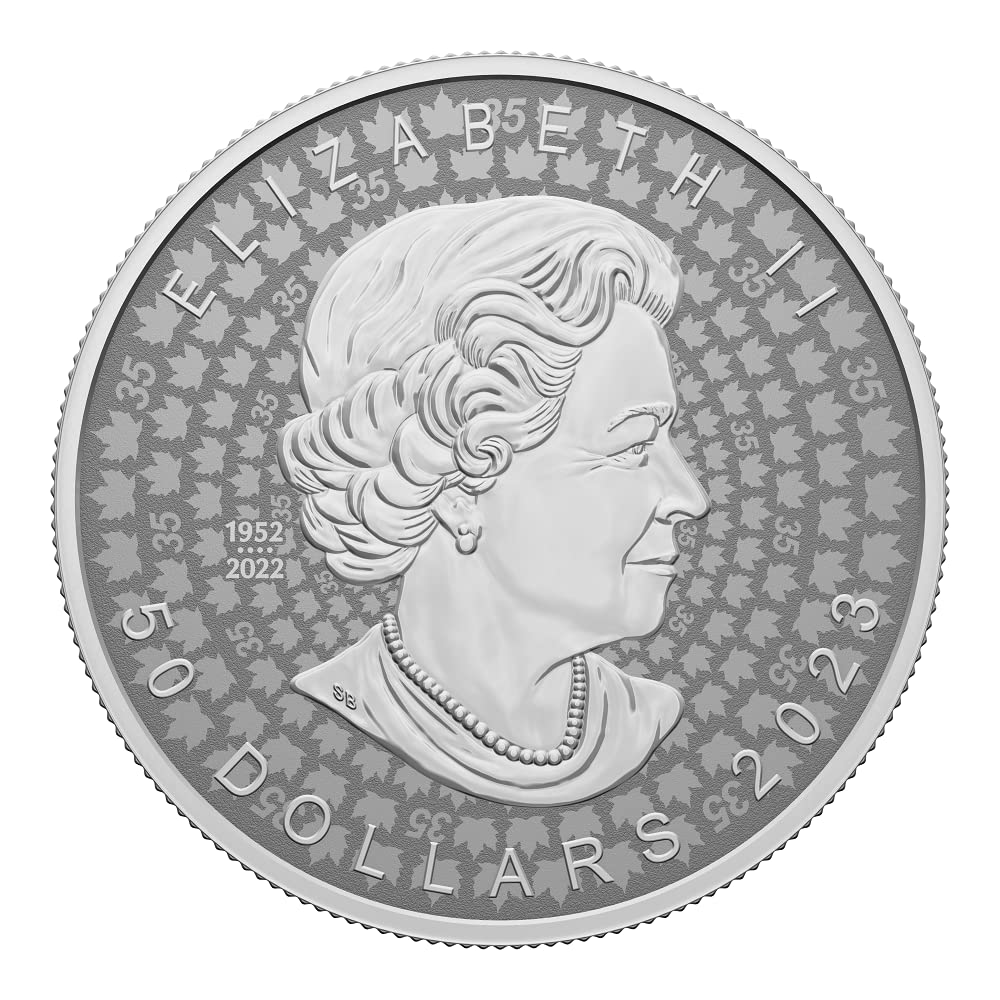 Sprott Money Collectibles - 2023 $50 Ultra High Relief SML 5 oz Fine Silver Coin - Royal Canadian Mint
