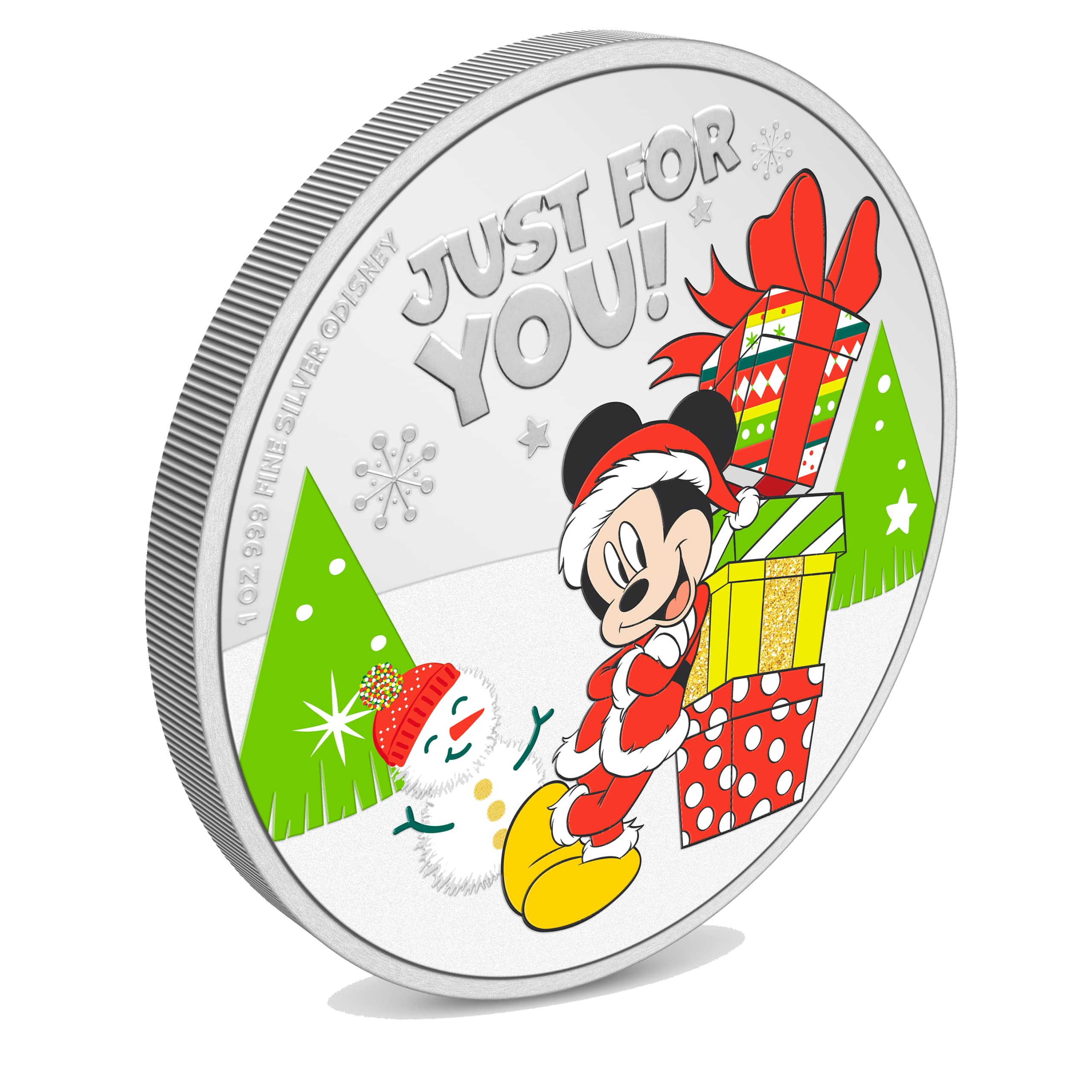 1 oz Disney Seasons Greetings Silver Coin