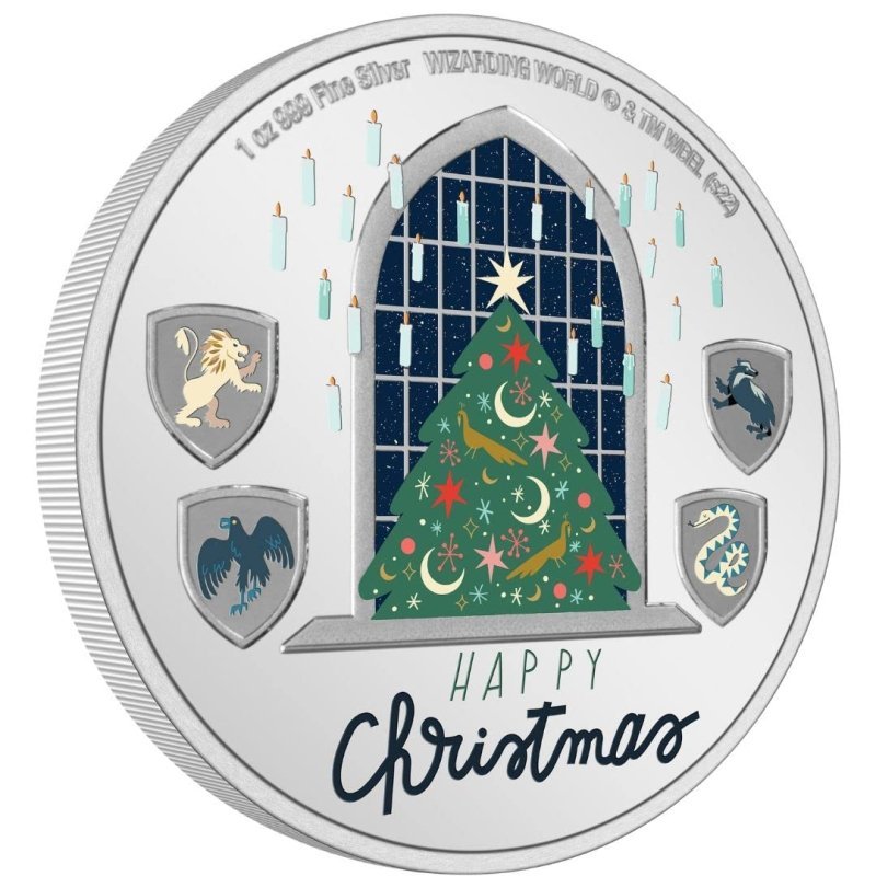 Harry Potter Season’s Greetings 1 oz Pure Silver Coin - Sprott Money Collectibles