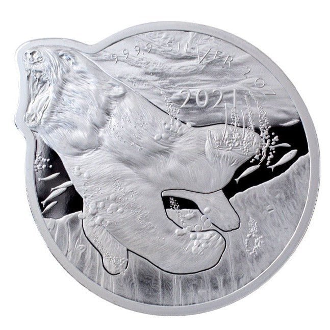 Ocean Predators Polar Bear Pure Silver Coin - Sprott Money Collectibles
